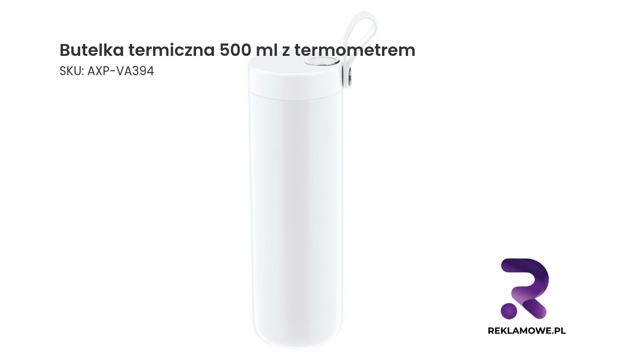 Butelka termiczna 500 ml z termometrem Butelka termiczna 500 ml z wbudowanym termometrem