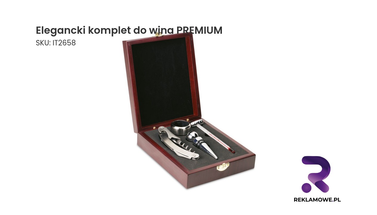 Zdjęcie eleganckiego kompletu do wina PREMIUM