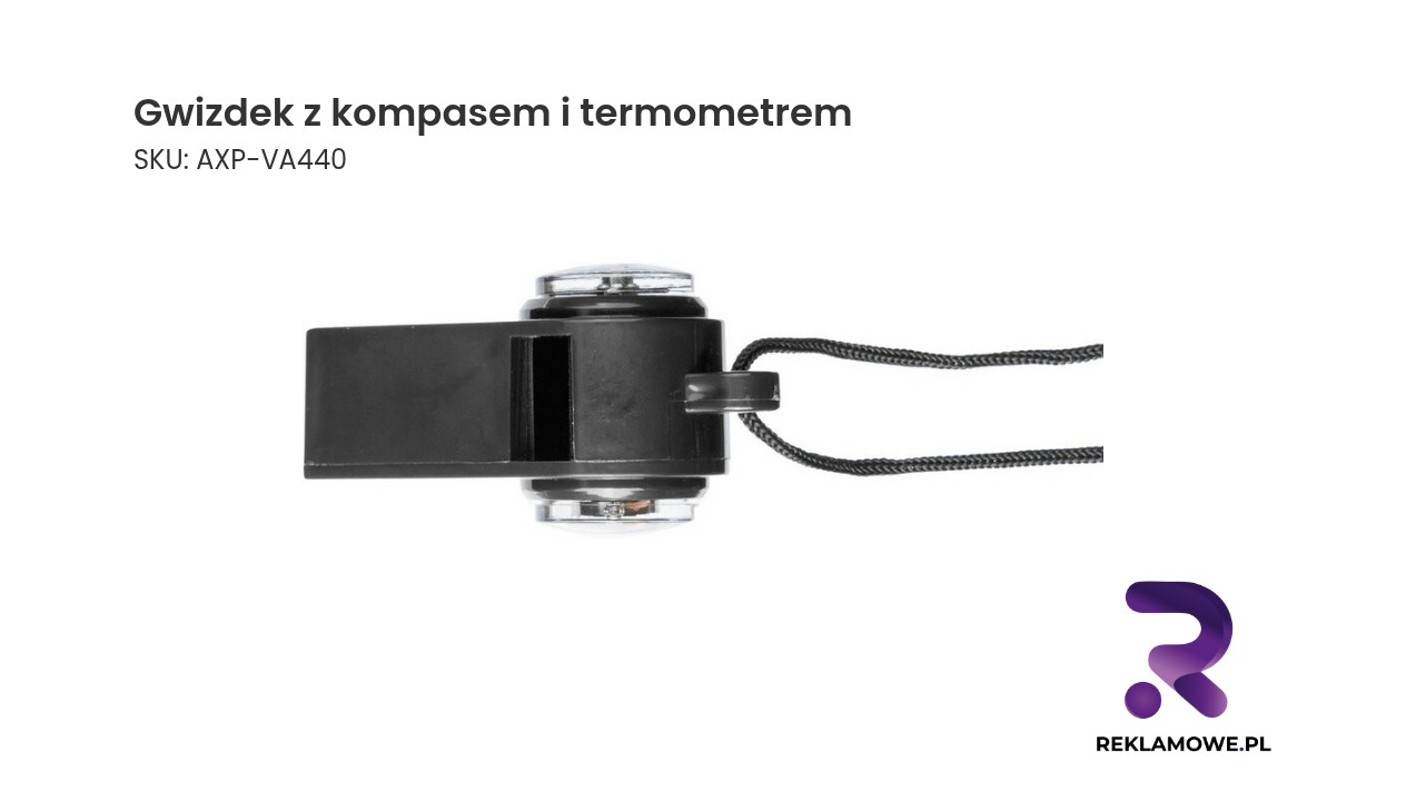 Gwizdek wielofunkcyjny z kompasem i termometrem