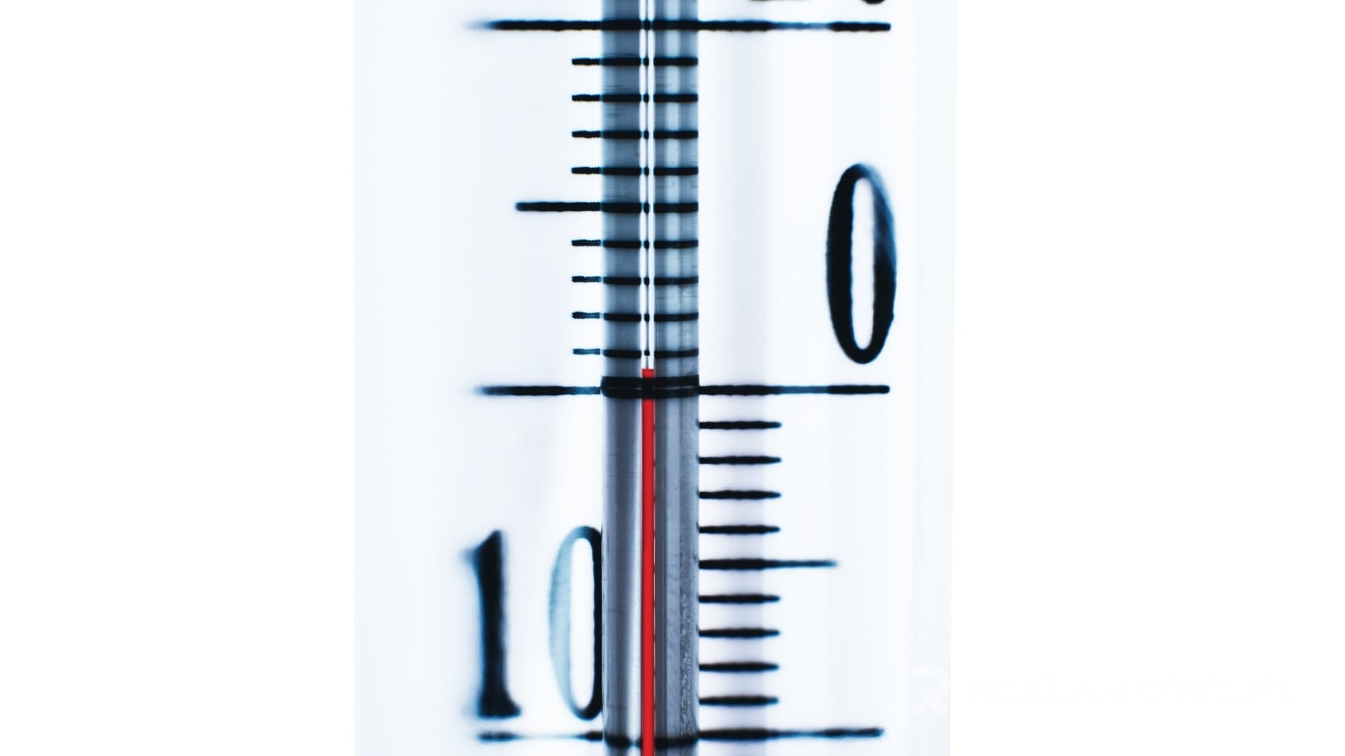 Ekologiczny termometr reklamowy na naturalnym tle