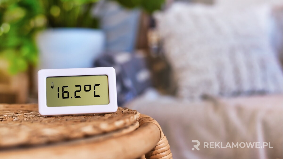 Termometr reklamowy wspierający promocję zdrowia i bezpieczeństwa